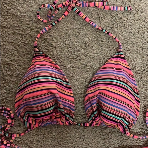 Victoria’s Secret Neon/Gold Foil String Bikini - Picture 2 of 6